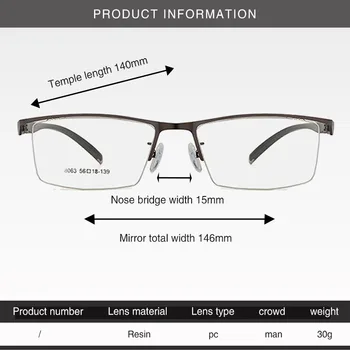 Yeni erkek Mesafe ve Yakın okuma gözlüğü Çok odaklı Otomatik Ayar Derece Anti-Blu-ray Presbiyopi HD Gözlük 1