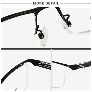 Yeni erkek Mesafe ve Yakın okuma gözlüğü Çok odaklı Otomatik Ayar Derece Anti-Blu-ray Presbiyopi HD Gözlük 3