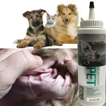 Pro Kulak Tozu Ağrısız Kaldırma Kulak Saç Sıvı Evcil Hayvanlar İçin Kulak Bakım Çözümü Pet Kulak Sağlık Temizlik Malzemeleri Kediler Köpekler İçin 1