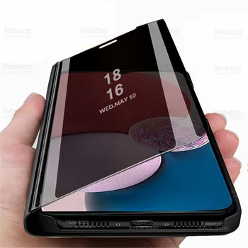 Samsung Galaxy A13 4G Durumda Akıllı Ayna Manyetik Kapak Fundas İçin SamsungA13 13 2022 A135F 6.6 