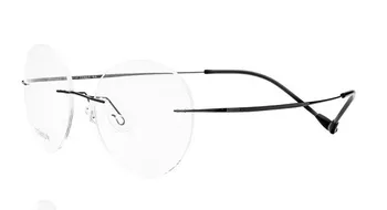 Ultra hafif çerçevesiz Optik çerçeve erkekler kadınlar Titanyum Çerçevesiz gözlük Çerçevesi yuvarlak gözlük reçete gözlük 1
