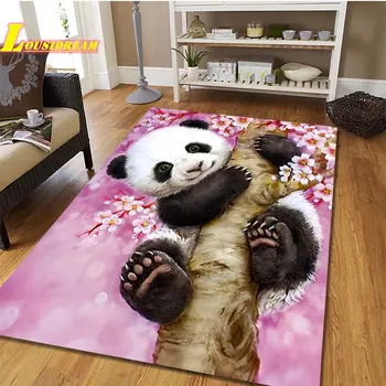 Panda Halı Sevimli Hayvan Halı Çocuk Halı Oturma Odası Yatak Odası Ev Dekor halı yer paspasları kapı paspasları Fotoğraf Sahne Hediyeler