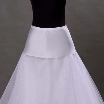 Artı Boyutu Stokta düğün elbisesi Bir Çizgi 1-HOOP Gelin Petticoats gelinlik Petticoat Kayma Jüpon Düğün Aksesuarları
