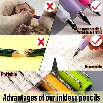 Yeni Sınırsız Yazma Kalem Mürekkep Yenilik Ebedi Kalem Sanat Kroki Tasarım Boyama Araçları Çocuk Hediye Okul Malzemeleri Kırtasiye