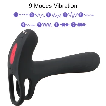 G-Spot Vibratör Cockring Penis Ereksiyon Uzun Ömürlü Vajina Klitoris Teşvik Meme Masajı Orgazm Çift Yetişkin Seks Oyuncak 1