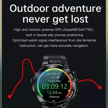 K37 akıllı saat Erkekler Bluetooth Çağrı Su Geçirmez Açık Çok spor fitness takip chazı nabız monitörü Android IOS İçin Smartwatch 4