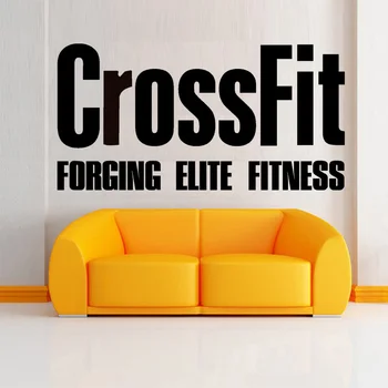 Crossfit Çıkartmaları-Vücut Geliştirme Fitness Merkezi Spor duvar resmi Dekor-Spor Salonu Duvar Kağıdı Tasarımı-Fitness Motivasyon duvar çıkartmaları