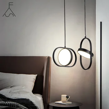 Modern LED kolye ışık fikstürü yatak odası mutfak yemek odası asılı lambalar armatür süspansiyon altın ev dekorasyon ışıklandırma 3