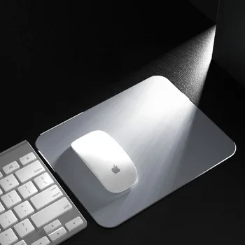 Alüminyum Alaşımlı Mouse Pad Su Geçirmez Metal Mousepad kaymaz Doğru Kontrol Oyun Mousepad Fare Mat Masası Playmat 0