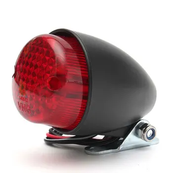 12V Motosiklet led arka lambası Kırmızı Dur Kuyruk İşık Motosiklet Fren Arka Lambası Arka Lambası Modifiye Genel Kuyruk işık Fren