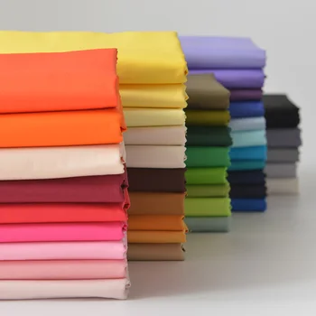 Kumaş Metre Düz Renk %100 % Pamuklu giysi kumaşı Bebek Elbiseleri Dikiş yatak çarşafı Bebek Beşik Yastık Kılıfı DIY Dikiş Kumaşlar