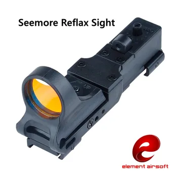Eleman SeeMore Demiryolu Refleks C-MORE Kırmızı Nokta Optik Tüfek Kapsam Taktik Av Aksesuarları Wargame için 20mm Raylar Montaj