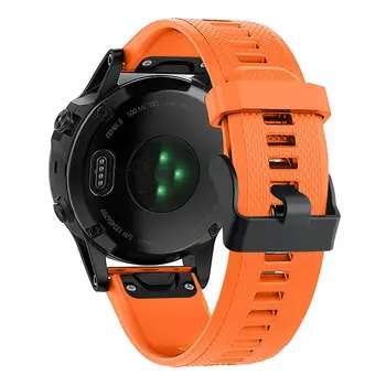 26 22mm Spor Watchband Kayışı Garmin Fenix 5 5X 5S 6X 6 6S Pro S60 MK1 İzle 20mm Hızlı Bırakma Silikon Kolaylık Bilek Kayışı