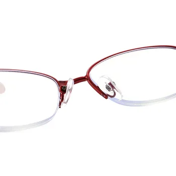 Seemfly Yeni Metal Yarım Çerçeve okuma gözlüğü Klasik Anti Mavi ışınları presbiyopi Gözlük Erkek Kadın Bilgisayar gözlüğü gözlük 0