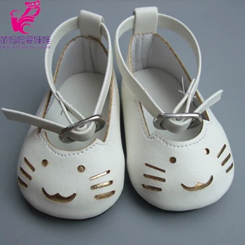 18 inç 45CM Bebek Sevimli Kitty deri ayakkabı Alexander Bebek Aksesuarı Bebek Bebek ayakkabıları