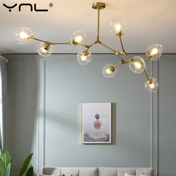 Iskandinav Modern kolye ışıkları asılı lamba 4 renk tasarımcı cam oturma odası ev dekorasyon kolye lamba endüstriyel aydınlatma