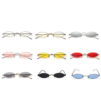 Kachawoo vintage küçük çerçeve güneş gözlüğü erkekler oval metal çerçeve altın kırmızı erkek retro güneş gözlüğü kadınlar ıçin 2018 uv400 3