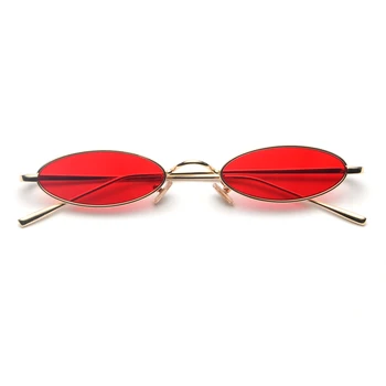 Kachawoo vintage küçük çerçeve güneş gözlüğü erkekler oval metal çerçeve altın kırmızı erkek retro güneş gözlüğü kadınlar ıçin 2018 uv400 4