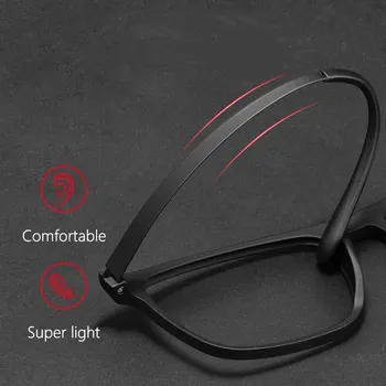 HDCRAFTER Saf Titanyum Optik erkek Gözlük Çerçeveleri TR90 Kadın Kare Büyük Boy Çerçeve Diyoptri Reçete Gözlük Aksesuarları 1