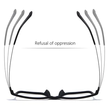 HDCRAFTER Saf Titanyum Optik erkek Gözlük Çerçeveleri TR90 Kadın Kare Büyük Boy Çerçeve Diyoptri Reçete Gözlük Aksesuarları 5