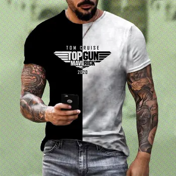 Erkek t shirt marka tişört yaz moda üst giyim Tabancası Film Logosu Lisanslı Yetişkin Gömlek erkek üst tee 0