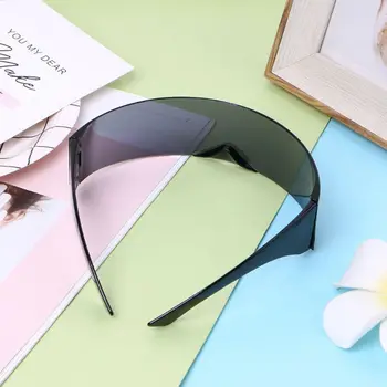 Fütüristik Wrap Etrafında Popüler Güneş Gözlüğü Maske Yenilik Gözlük Parti Malzemeleri Dekorasyon