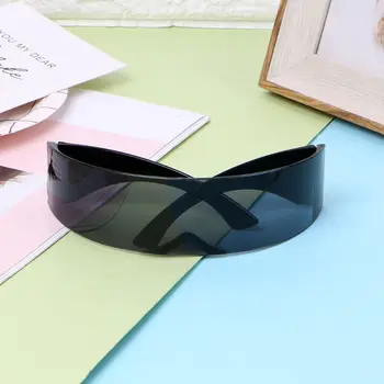 Fütüristik Wrap Etrafında Popüler Güneş Gözlüğü Maske Yenilik Gözlük Parti Malzemeleri Dekorasyon 2