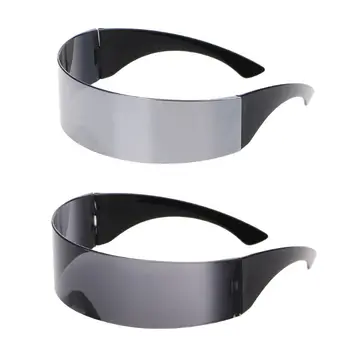 Fütüristik Wrap Etrafında Popüler Güneş Gözlüğü Maske Yenilik Gözlük Parti Malzemeleri Dekorasyon 3