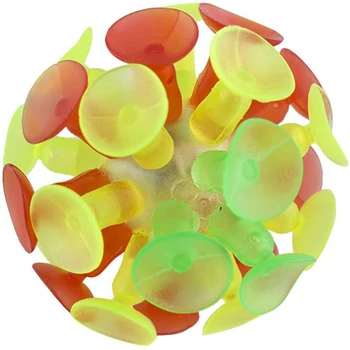 4 Adet Çocuklar Renkli Vantuz Topu Yaratıcı İnteraktif Top Oyuncak Flaş Lüminesans Oyuncak Parti Oyuncak Çocuklar için