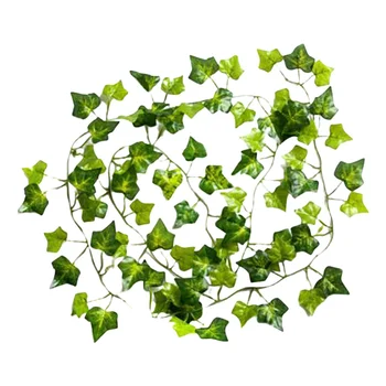 200CM Yapay Sahte Asma Sarmaşık Bitki İpek Yeşil Yaprak Rattan Festivali Düğün Parti Ev duvar bitkisi Asılı Dekorasyon