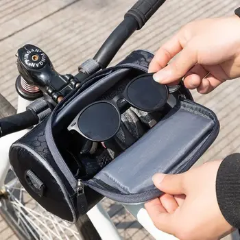 Büyük Kapasiteli Bisiklet Çantaları Dokunmatik Ekran Gidon Ön Tüp Su Geçirmez Telefon Çantası Scooter Paketi omuzdan askili çanta Çok amaçlı