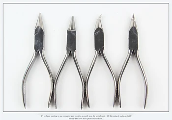Takı Yapımı Pense El Aracı Paslanmaz Çelik İğne kargaburun DIY Tamir Takı Pense Setleri