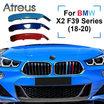 Atreus 3 adet ABS Araba Yarış Izgarası Şerit Trim Klip BMW F39 X2 Serisi 2018 2019 2020 M Güç Otomatik Etiket Aksesuarları
