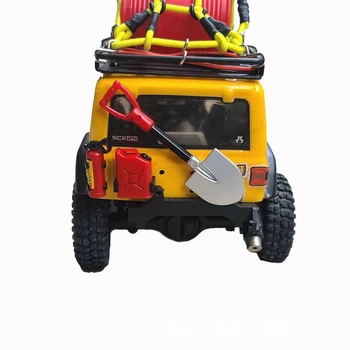 Mini Kürek Yakıt Deposu yağ bidonu Yangın Söndürücü Dekorasyon Eksenel SCX24 C10 Jeep JLU Gladyatör Bronco 1/24 RC Araba 3