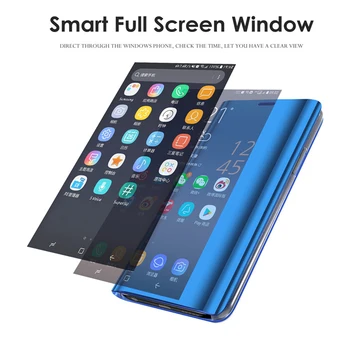 Samsung Note10 Lite Durumda Akıllı Ayna Flip Case Samsung Galaxy Not İçin 10 Lite ışık 2020 sm-n770f 6.7 
