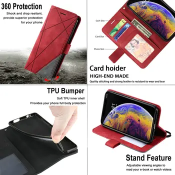 Realme için 9 Pro Artı 8 8i Premium Flip Case Deri Kart İş Kitap Kapağı OPPO Realme için 8 5G Durumda Realmi 7 i 6 9i C30 31 Funda