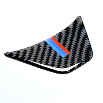 Karbon Fiber Araba direksiyon Paneli Amblemi M Şerit 3D Sticker BMW İçin F48 E84 X1 F07 F10 F01 F20 F30 E60 E90 E92 E93 X5 X6 Z4 2
