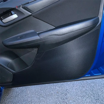 Araba Kapı Anti Kick Pad Karbon Fiber Sticker Koruma Yan Kenar Filmi Koruyucu Kapak Aksesuarları Honda FİT JAZZ - 2019 İçin