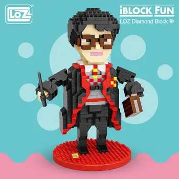 LOZ Blokları Karakter Anime Büyücü Film Aksiyon Figürü Blok Plastik Montaj Oyuncaklar Eğitici Elmas Blok Tuğla 9793 1