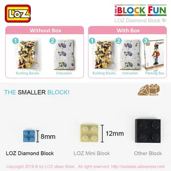 LOZ Blokları Karakter Anime Büyücü Film Aksiyon Figürü Blok Plastik Montaj Oyuncaklar Eğitici Elmas Blok Tuğla 9793 3