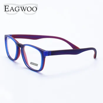 EAGWOO Silikon Yumuşak Gözlük Çocuk Optik Çerçeve Düz Gözlük Erkek Kız Tapınak Reçete Gözlük Çerçevesi 333 0