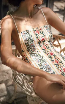 Moda Çiçek Tek Parça Mayo Plaj Elbise kadın Mayo 2022 Kadınlar için iki Moda Parça Set