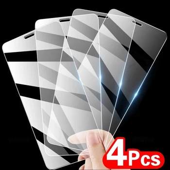 4PCS iPhone İçin Temperli Cam 12 13 11 14 Pro X iPhone İçin 12 11 13 14 Ekran Koruyucu MAX XR XS Max Mini 7 8 6 Plus Cam 2