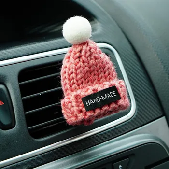 Araba Styling Noel Örme Şapka Çıkış Parfüm Klip Orijinal Koku Araba Hava Spreyi