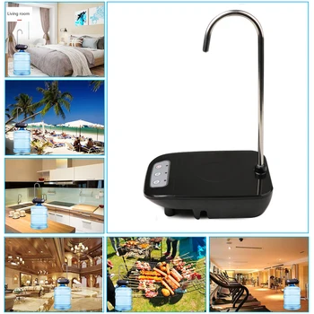 Elektrikli su sebili Ev Ofis Mutfak USB Şarj Edilebilir Taşınabilir Otomatik Elektrikli Şişe su kovası pompalı dağıtıcı 4