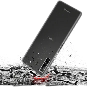 Sony Xperia için Ultra İnce Şeffaf Kılıf 1 3 5 10 II ıı ııı Artı Ace IV 2