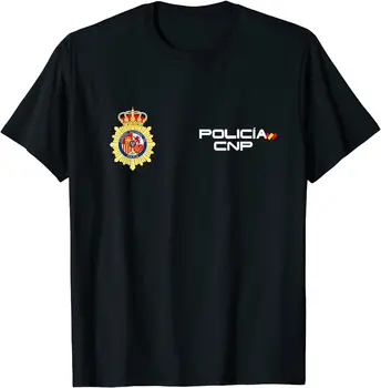 Ispanyolca Ulusal Policía Erkek T-Shirt Kısa Rahat %100 % pamuk gömlekler Boyutu S-3XL