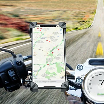 Anti Sarsıntı 360° Rotasyon Ayarlanabilir Smartphone Montaj Braketi Evrensel Bisiklet Tutucu Bisiklet Gidon Cep telefon tutucu Standı 3
