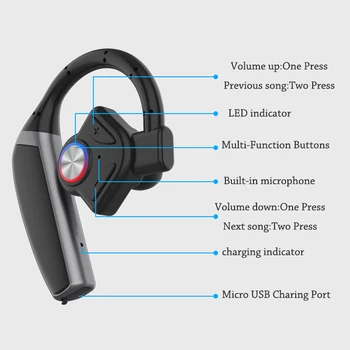 KİNGSTAR B1 kablosuz bluetooth Kulaklık Gürültü İptal Bluetooth Kulaklık Kulaklık Ses Kontrolü Kulak Kancası İş Kulaklık 1