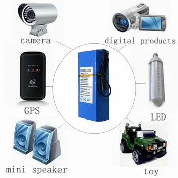 Taşınabilir 12V Pil Paketi 12000mAh 12AH 12.6 V Lityum şarj edilebilir pil Paketi için Kablosuz Motor led ışık CCTV kamera Monitör